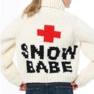 Gogo Sweaters Snow Babe Cardigan Crop 
